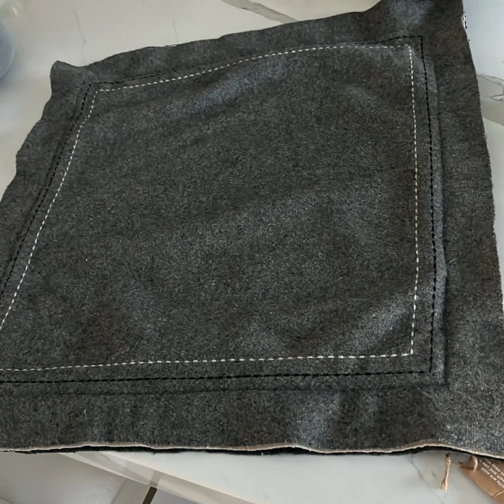 NWT West Elm Felt Flanged Accent Pillow Cover